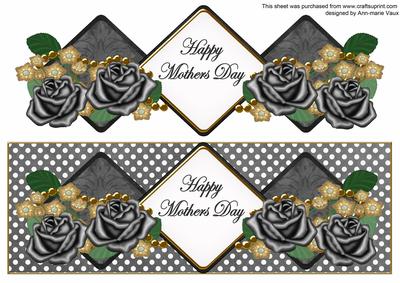 Black Rose Mothers Day Exlarge Dl Diamond Topper