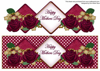 Hot Pink Rose Mothers Day Exlarge Dl Diamond Topper