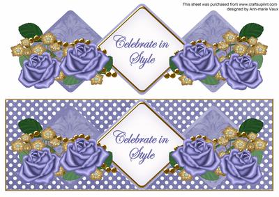 Blue Rose Celebrate in Style Exlarge Dl Diamond Topper