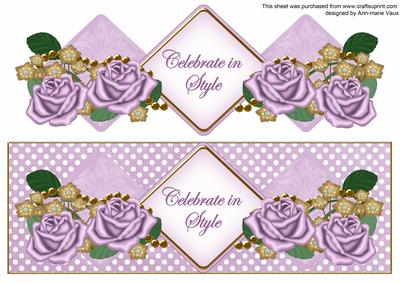 Lilac Rose Celebrate in Style Exlarge Dl Diamond Topper