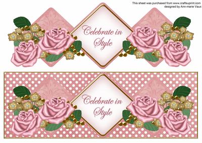 Pink Rose Celebrate in Style Exlarge Dl Diamond Topper