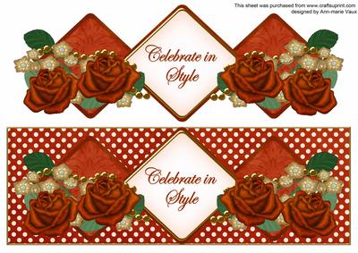 Sunrise Rose Celebrate in Style Exlarge Dl Diamond Topper