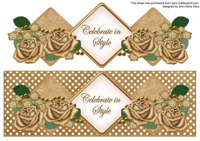 Vtea Rose Celebrate in Style Exlarge Dl Diamond Topper