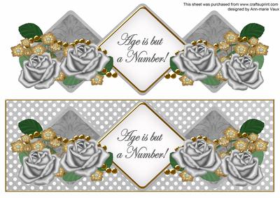 Silver Rose Age is a Number Exlarge Dl Diamond Topper