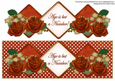 Sunrise Rose Age is a Number Exlarge Dl Diamond Topper