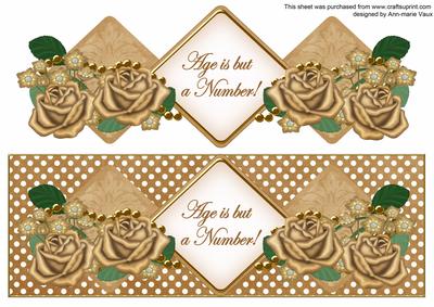 Vtea Rose Age is a Number Exlarge Dl Diamond Topper