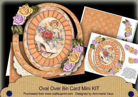 The Shoe Fairy Oval Over 3D Mini Card Kit