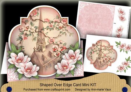 Blossom Church Fancy Over 3D Mini Card Kit