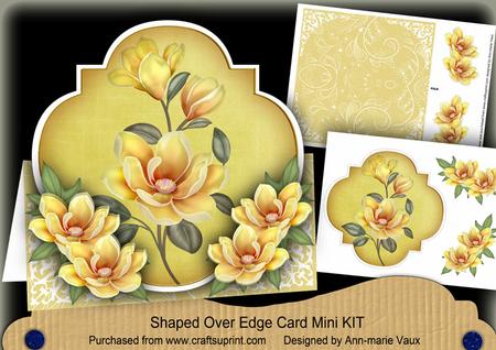 Lemon Magnolia Fancy Over 3D Mini Card Kit
