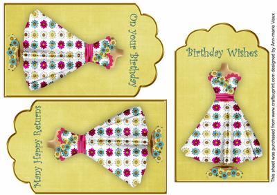 Lemon Teal Daisy Dress Birthday Mix1 Fashion Tag Sheet