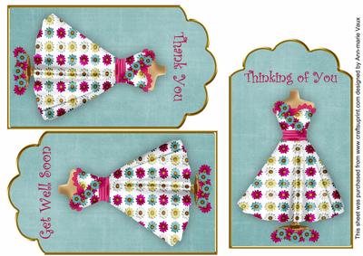 Cerise Teal Daisy Dress General Mix Fashion Tag Sheet