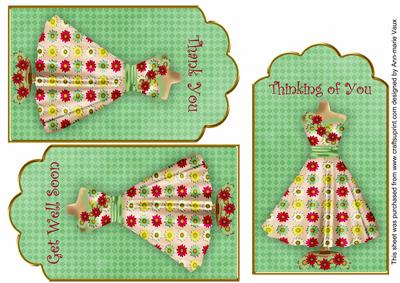 Retro Daisy Dress General Mix Fashion Tag Sheet