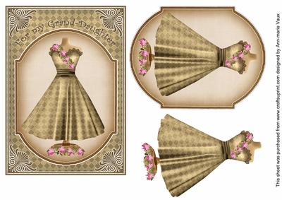 Tea Check My Grand-daughter 7x5inch Fashion Topper