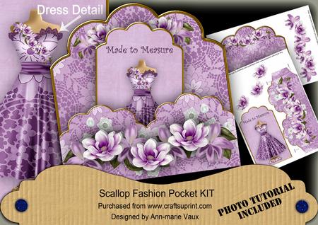 Lilac Magnolia Made to Measure Scallop Fashion Tag Cf Kit