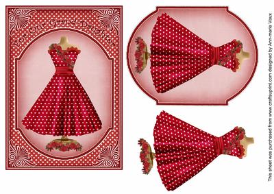 Red Dotty Our Grand-daughter 7x5inch Fashion Topper