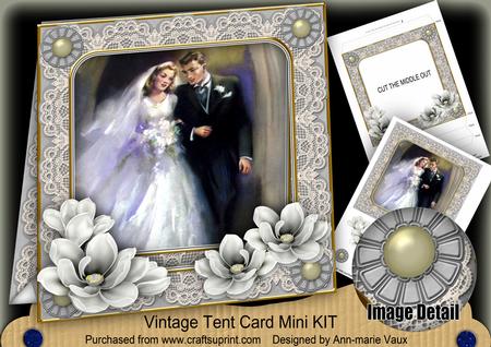 The Happy Couple 7inch Vintage Tent Card Mini Kit