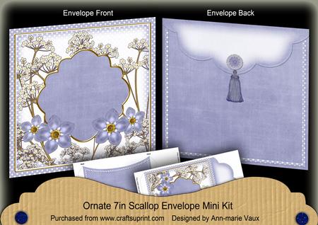 Blue Fmk Time 7x7inch Easy Assemble Envelope Mini Kit
