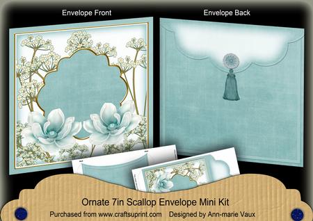 Dteal Magnolia Time 7x7inch Easy Assemble Envelope Mini Kit