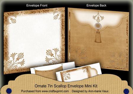 Vtea Ornate 7x7inch Easy Assemble Envelope Mini Kit