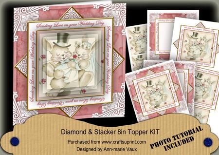 Lovebunnies Wedding Day Diamond Megacoupage Cf Kit