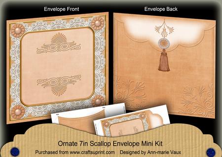 Borange Tent Lace 7x7inch Easy Assemble Envelope Mini Kit