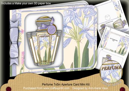 Agapanthus Perfume 7x5inch Aperture Card Mini Kit