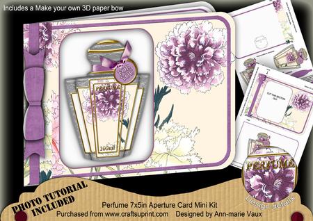 Carnations Lilac Perfume 7x5inch Aperture Card Mini Kit