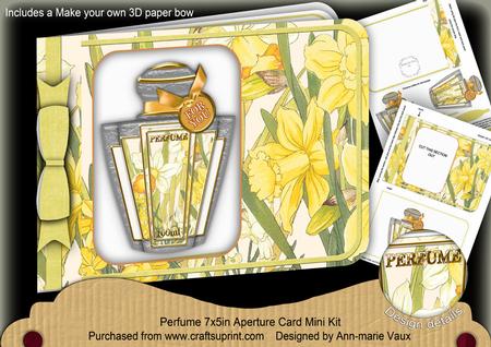 Happy Daffs Perfume 7x5inch Aperture Card Mini Kit