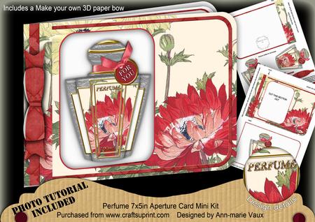 Red Anemone Perfume 7x5inch Aperture Card Mini Kit