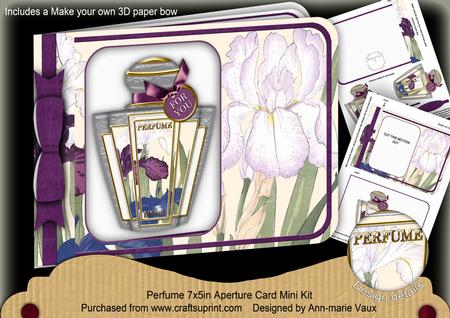 Iris Purple Perfume 7x5inch Aperture Card Mini Kit