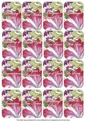 Petunia Mix Matching Floral Perfume Mixed Sentiment Cards