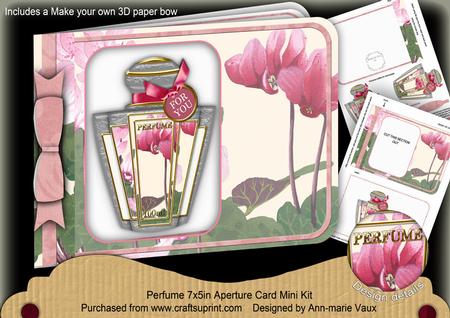 Cyclamen Perfume 7x5inch Aperture Card Mini Kit