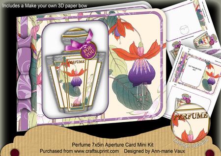 Fushsias Perfume 7x5inch Aperture Card Mini Kit