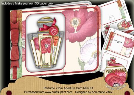 Poppy Red Perfume 7x5inch Aperture Card Mini Kit