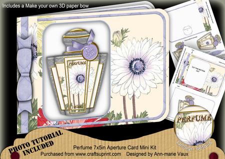 White Anemone Perfume 7x5inch Aperture Card Mini Kit