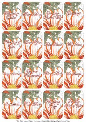 Dahlia1 Matching Floral Perfume Mixed Sentiment Cards