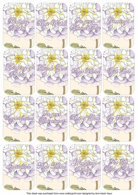 White Floral Matching Floral Perfume Mixed Sentiment Cards
