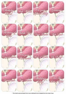 Poppy Red Matching Floral Perfume Mixed Sentiment Cards