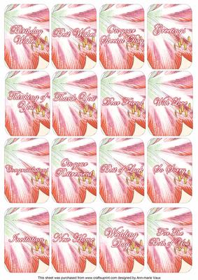 Lily Matching Floral Perfume Mixed Sentiment Cards