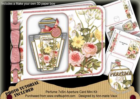 Floral Bouquet1 Perfume 7x5inch Aperture Card Mini Kit