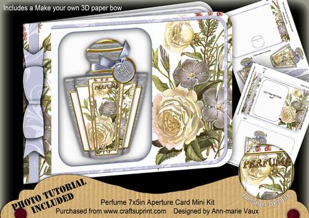 Floral Bouquet2 Perfume 7x5inch Aperture Card Mini Kit