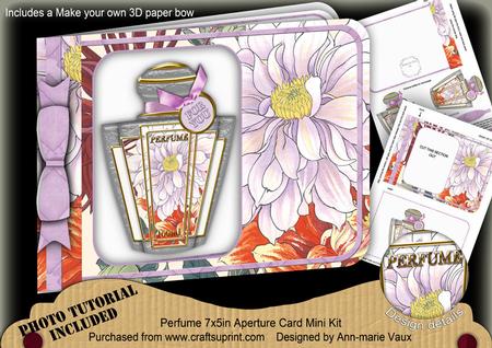 White Dahlia Perfume 7x5inch Aperture Card Mini Kit