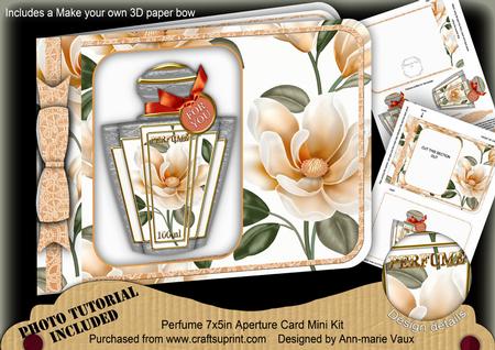 Borange Magnolia Perfume 7x5inch Aperture Card Mini Kit