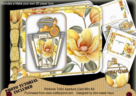 Lemons Magnolia Perfume 7x5inch Aperture Card Mini Kit