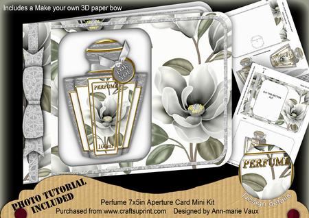 Silver Magnolia Perfume 7x5inch Aperture Card Mini Kit