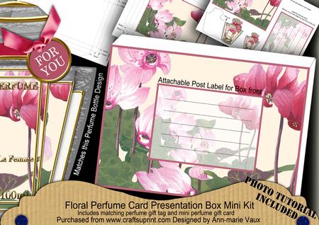 Cyclamen Pink Floral Perfume Presentation Box