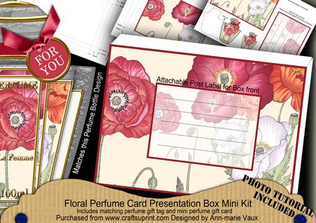 Red Poppy Floral Perfume Presentation Box
