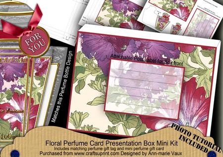 Petunias Mix Floral Perfume Presentation Box