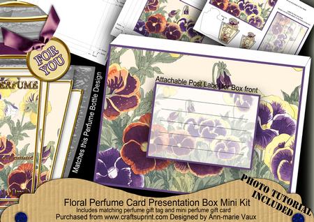 Pansies Mix Floral Perfume Presentation Box