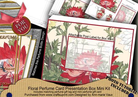 Red Anemone Floral Perfume Presentation Box
